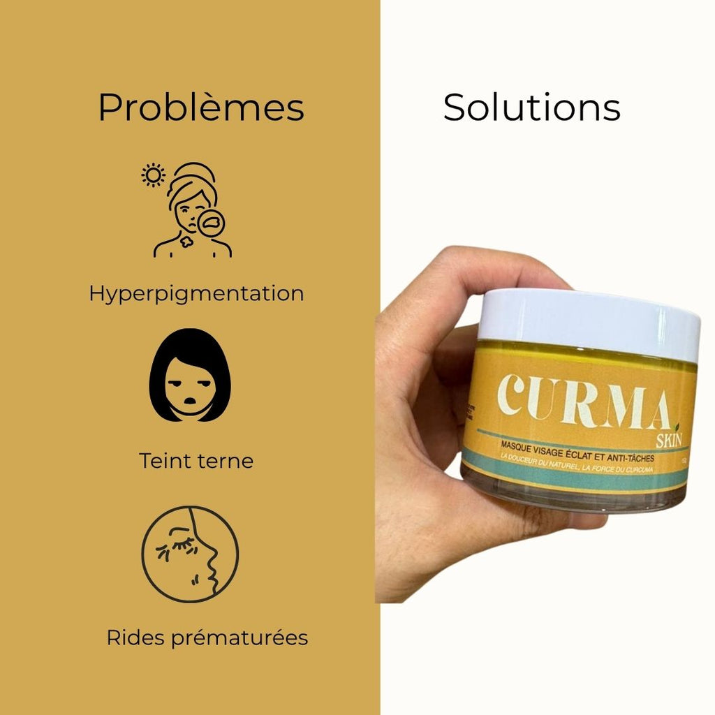 Masque Anti-tâches au curcuma + 1 pinceau applicateur OFFERT