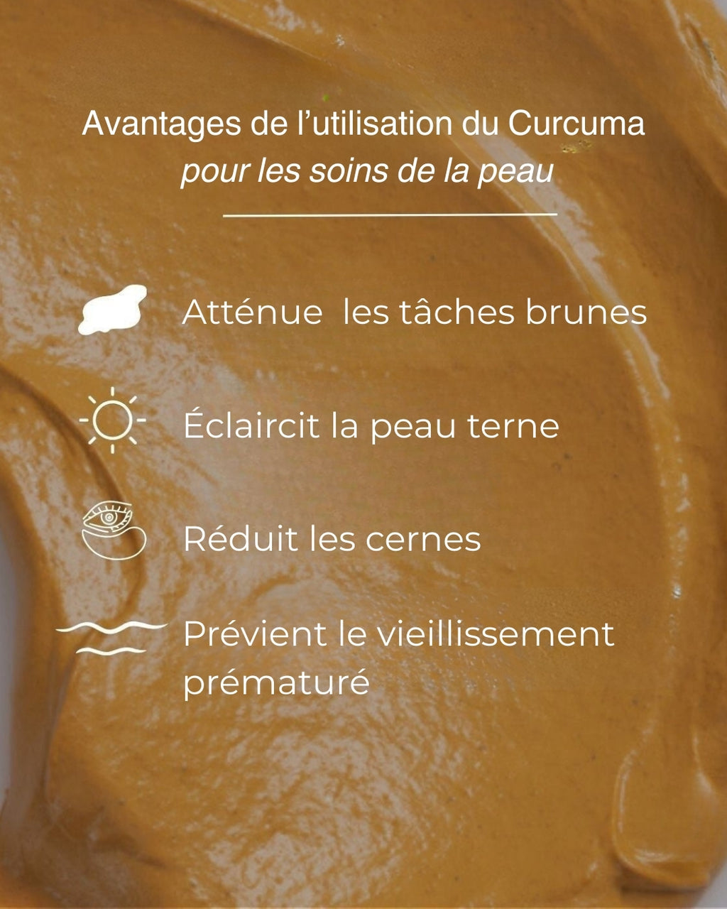 Masque Anti-tâches au curcuma + 1 pinceau applicateur OFFERT