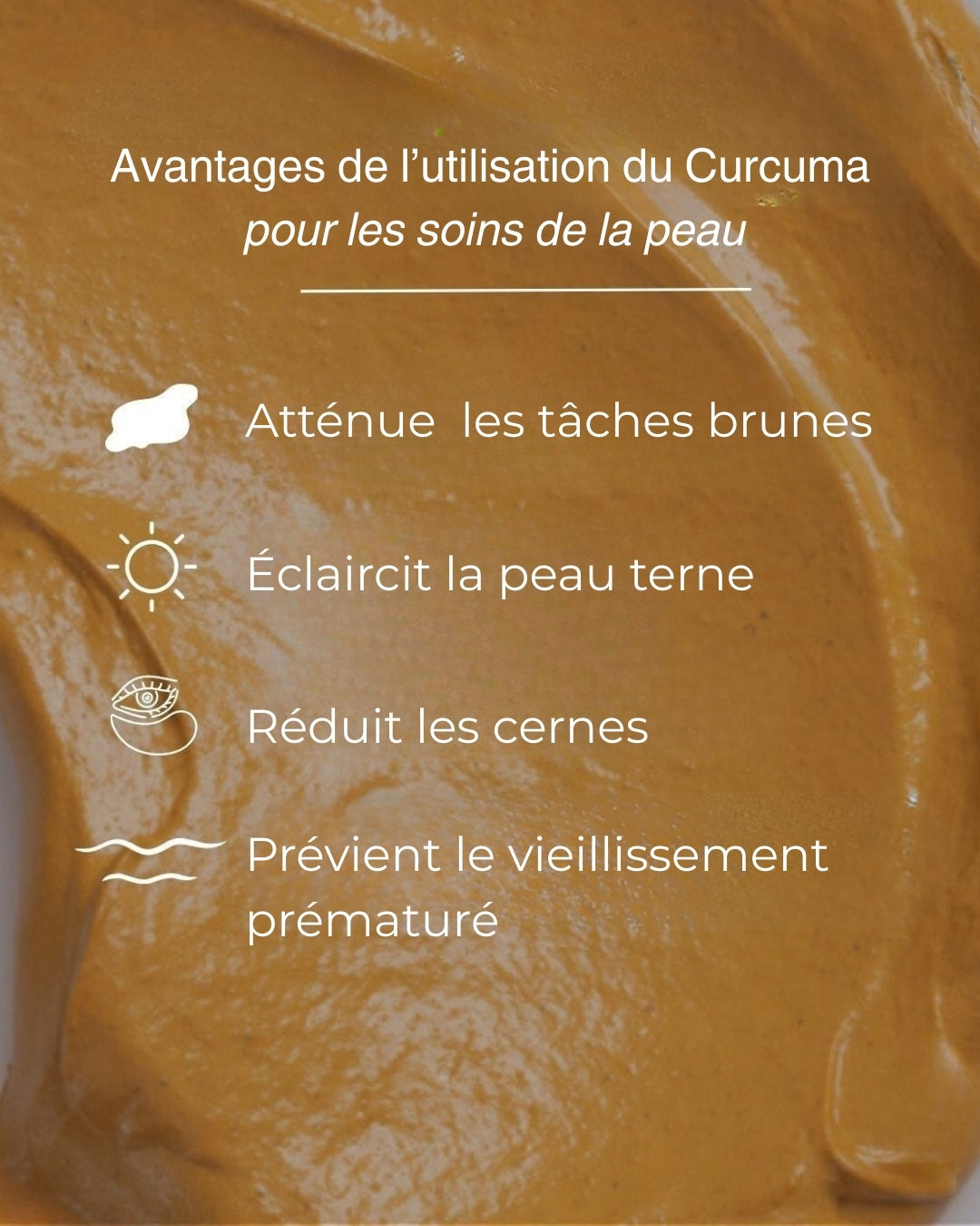 Masque Anti-tâches au curcuma + 1 pinceau applicateur OFFERT