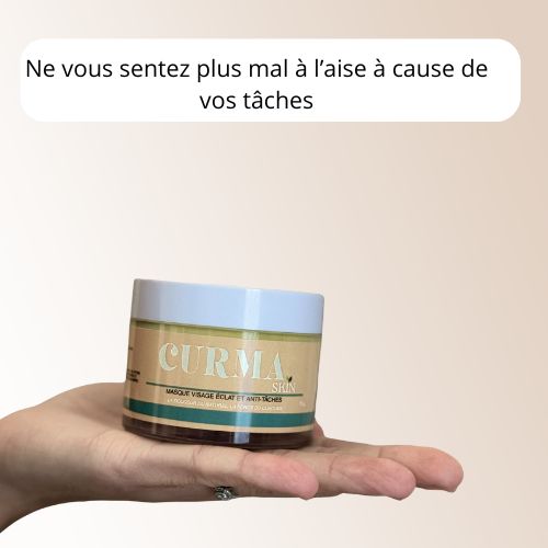 Masque Anti-tâches au curcuma + 1 pinceau applicateur OFFERT
