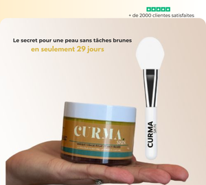 Masque au  curcuma + 1 pinceau applicateur OFFERT
