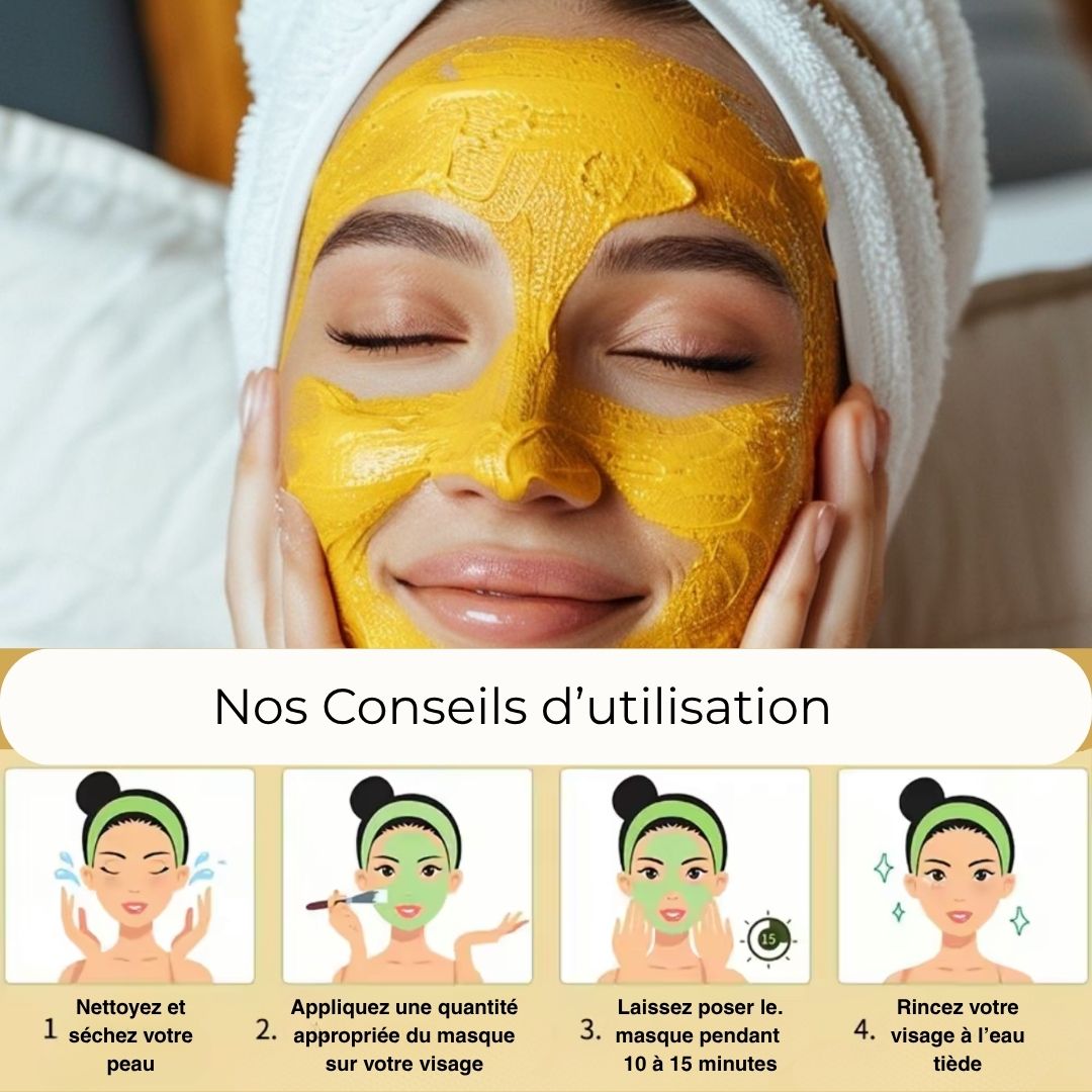 Masque Anti-tâches au curcuma + 1 pinceau applicateur OFFERT